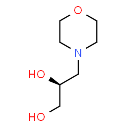 ChemSpider 2D Image | (2S)-3-(4-Morpholinyl)-1,2-propanediol | C7H15NO3