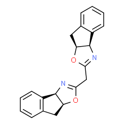 ChemSpider 2D Image | (3aR,8aS,3a'R,8a'S)-2,2'-Methylenebis(8,8a-dihydro-3aH-indeno[1,2-d][1,3]oxazole) | C21H18N2O2