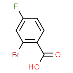 ChemSpider 2D Image | 2-Bromo-4-fluorobenzoic acid | C7H4BrFO2