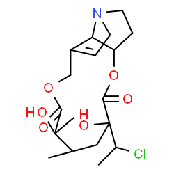 ChemSpider 2D Image | 20-Chloro-12,15-dihydroxy-15,20-dihydrosenecionan-11,16-dione | C18H26ClNO6