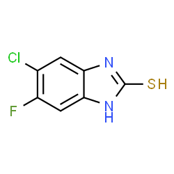 ChemSpider 2D Image | 6-Chloro-5-fluorobenzimidazole-2-thiol | C7H4ClFN2S