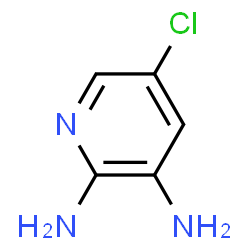 ChemSpider 2D Image | 2,3-Diamino-5-chloropyridine | C5H6ClN3