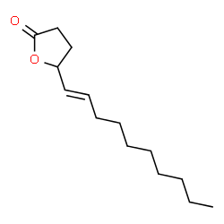 ChemSpider 2D Image | 5-[(1E)-1-Decen-1-yl]dihydro-2(3H)-furanone | C14H24O2