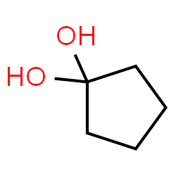 ChemSpider 2D Image | 1,1-Cyclopentanediol | C5H10O2