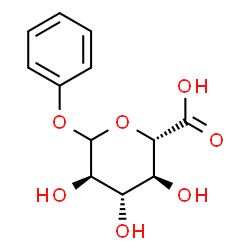 ChemSpider 2D Image | Phenyl D-glucopyranosiduronic acid | C12H14O7