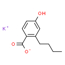 ChemSpider 2D Image | Potassium 2-butyl-4-hydroxybenzoate | C11H13KO3