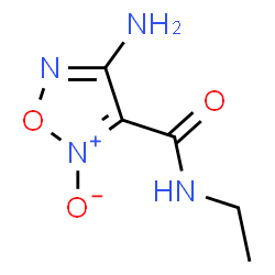 ChemSpider 2D Image | 4-Amino-N-ethyl-1,2,5-oxadiazole-3-carboxamide 2-oxide | C5H8N4O3