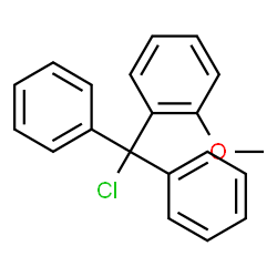 ChemSpider 2D Image | 1-[Chloro(diphenyl)methyl]-2-methoxybenzene | C20H17ClO