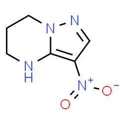 ChemSpider 2D Image | 3-nitro-4H,5H,6H,7H-pyrazolo[1,5-a]pyrimidine | C6H8N4O2
