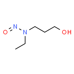 ChemSpider 2D Image | 3-[Ethyl(nitroso)amino]-1-propanol | C5H12N2O2