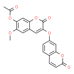 ChemSpider 2D Image | Daphnoretine Acetate | C21H14O8