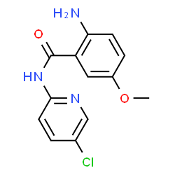 ChemSpider 2D Image | 2-Amino-N-(5-chloro-2-pyridinyl)-5-methoxybenzamide | C13H12ClN3O2