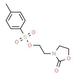 ChemSpider 2D Image | 2-(2-oxooxazolidin-3-yl)ethyl 4-methylbenzenesulfonate | C12H15NO5S