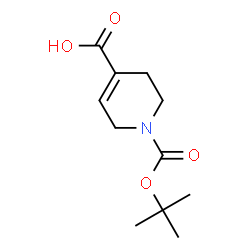 ChemSpider 2D Image | 1-(tert-butoxycarbonyl)-1,2,3,6-tetrahydropyridine-4-carboxylic acid | C11H17NO4