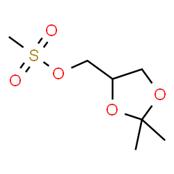 ChemSpider 2D Image | (2,2-Dimethyl-1,3-dioxolan-4-yl)methyl methanesulfonate | C7H14O5S