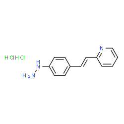 ChemSpider 2D Image | 2-[(E)-2-(4-Hydrazinophenyl)vinyl]pyridine dihydrochloride | C13H15Cl2N3