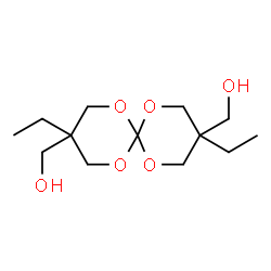 ChemSpider 2D Image | (3,9-Diethyl-1,5,7,11-tetraoxaspiro[5.5]undecane-3,9-diyl)dimethanol | C13H24O6