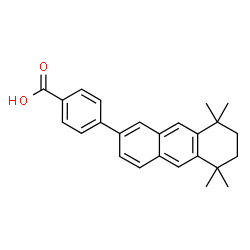 ChemSpider 2D Image | 4-(5,5,8,8-Tetramethyl-5,6,7,8-tetrahydro-2-anthracenyl)benzoic acid | C25H26O2