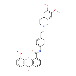 ChemSpider 2D Image | elacridar | C34H33N3O5