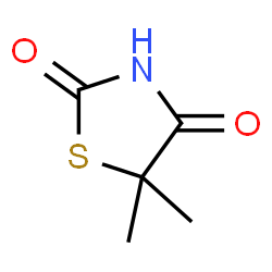 ChemSpider 2D Image | 5,5-Dimethyl-1,3-thiazolidine-2,4-dione | C5H7NO2S