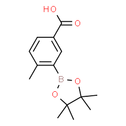 ChemSpider 2D Image | 4-methyl-3-(4,4,5,5-tetramethyl-1,3,2-dioxaborolan-2-yl)benzoic acid | C14H19BO4