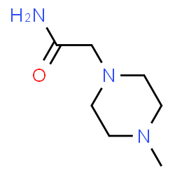ChemSpider 2D Image | 2-(4-Methyl-1-piperazinyl)acetamide | C7H15N3O