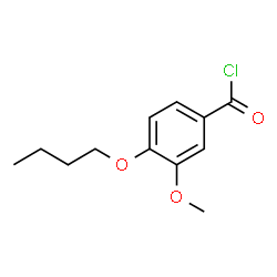 ChemSpider 2D Image | 4-Butoxy-3-methoxybenzoyl chloride | C12H15ClO3