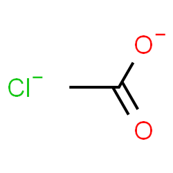 ChemSpider 2D Image | Acetate, chloride (1:1) | C2H3ClO2