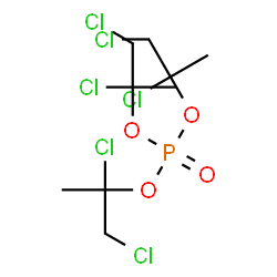 ChemSpider 2D Image | Tris(1,2-dichloro-2-propanyl) phosphate | C9H15Cl6O4P