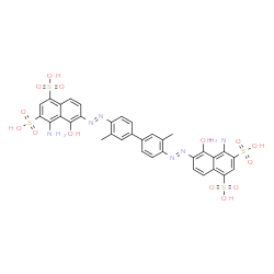 ChemSpider 2D Image | Evans blue free acid | C34H28N6O14S4