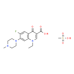 ChemSpider 2D Image | Pefloxacin mesylate | C18H24FN3O6S