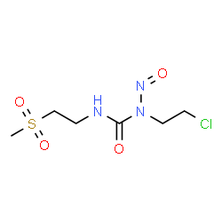 ChemSpider 2D Image | 1-(2-Chloroethyl)-3-[2-(methylsulfonyl)ethyl]-1-nitrosourea | C6H12ClN3O4S