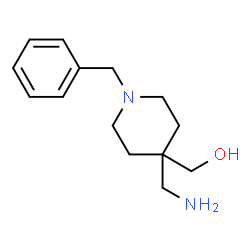 ChemSpider 2D Image | [4-(Aminomethyl)-1-benzyl-4-piperidinyl]methanol | C14H22N2O