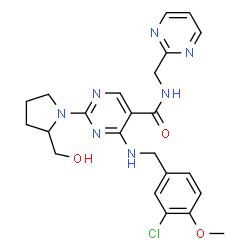 ChemSpider 2D Image | Avanafil | C23H26ClN7O3