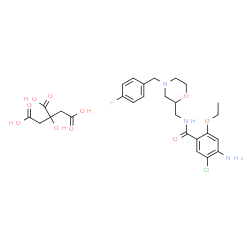 ChemSpider 2D Image | Mosapride Citrate | C27H33ClFN3O10