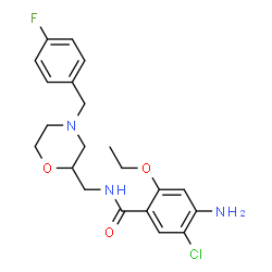 ChemSpider 2D Image | Mosapride | C21H25ClFN3O3