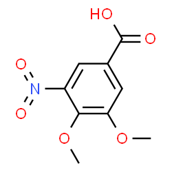 ChemSpider 2D Image | 3,4-Dimethoxy-5-nitrobenzoic acid | C9H9NO6