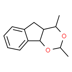ChemSpider 2D Image | 2,4-Dimethyl-4,4a,5,9b-tetrahydroindeno[1,2-d][1,3]dioxine | C13H16O2