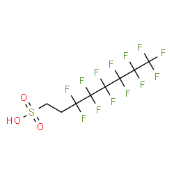 ChemSpider 2D Image | 1H,1H,2H,2H-PERFLUOROOCTANESULFONIC ACID | C8H5F13O3S