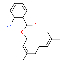 ChemSpider 2D Image | (2Z)-3,7-Dimethyl-2,6-octadien-1-yl 2-aminobenzoate | C17H23NO2