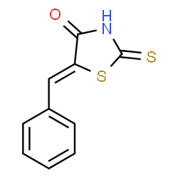 ChemSpider 2D Image | 2-Mercapto-5-benzylidenethiazol-4-one | C10H7NOS2