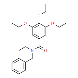 ChemSpider 2D Image | N-Benzyl-3,4,5-triethoxy-N-ethylbenzamide | C22H29NO4