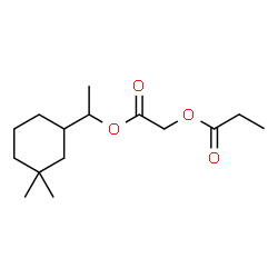 ChemSpider 2D Image | 2-[1-(3,3-Dimethylcyclohexyl)ethoxy]-2-oxoethyl propionate | C15H26O4