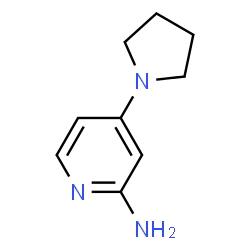 ChemSpider 2D Image | 2-Amino-4-pyrrolidinopyridine | C9H13N3
