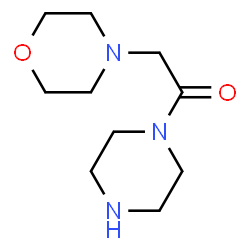 ChemSpider 2D Image | 4-[2-OXO-2-(1-PIPERAZINYL)ETHYL]MORPHOLINE | C10H19N3O2