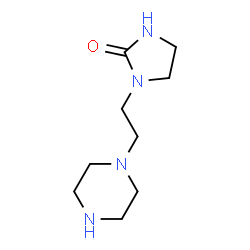 ChemSpider 2D Image | 1-[2-(1-Piperazinyl)ethyl]-2-imidazolidinone | C9H18N4O