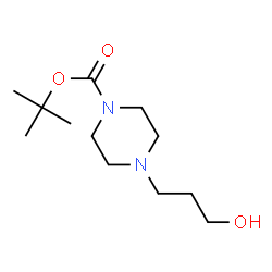 ChemSpider 2D Image | 1-Boc-4-(3-hydroxypropyl)piperazine | C12H24N2O3