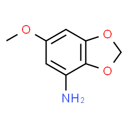 ChemSpider 2D Image | 6-Methoxy-1,3-benzodioxol-4-amine | C8H9NO3
