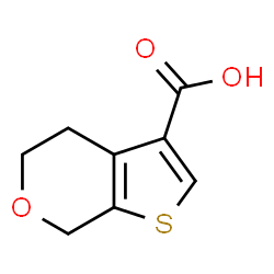 ChemSpider 2D Image | 4H,5H,7H-thieno[2,3-c]pyran-3-carboxylic acid | C8H8O3S