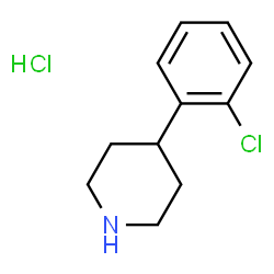 ChemSpider 2D Image | 4-(2-Chlorophenyl)Piperidine Hydrochloride | C11H15Cl2N